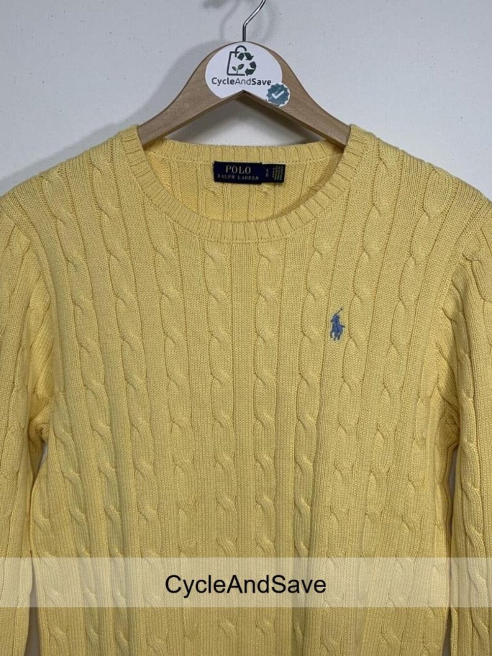 Polo Ralph Lauren Yellow Cable Knit Sweater